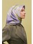 Soyut Desenli Saf İpek Sura Eşarp 9308 06 1