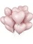 Soft Pembe Retro Kalp Folyo Balon 18 Inç 5 Adet 1