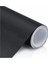 3D Siyah Karbon Fiber Folyo 50 cm x 1 Metre Kaplama Folyosu Yapışkanlı Tırtıklı Hava Kanallı 3