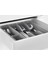 Çekmece Bölmeli Kaşıklık 31 X 26 X 4 Cm Plastik Çatal Bıçaklık Gri Düzenleyici Organizer 1
