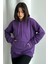 Kadın Kapüşonlu Oversize Sweatshirt 3