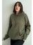 Kadın Kapüşonlu Oversize Sweatshirt 1
