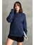 Kadın Kapüşonlu Oversize Sweatshirt 1