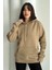 Kadın Kapüşonlu Oversize Sweatshirt 1