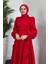 Samira Fırfırlı Janjan Abiye Kırmızı 3