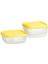 3'lü Set Kapaklı Saklama Kabı 14X14X6 cm Ikea 3 Adet Plastik Saklama Erzak Kabı Şeffaf Hacim: 600 ml 1