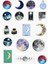 Major Selection Ay - moon özel tasarım 18'li sticker seti 1