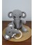 Amigurumi Organik Sevimli Fil Bebek ve Çıngırak Diş Kaşıyıcı 4