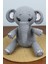 Amigurumi Organik Sevimli Fil Bebek ve Çıngırak Diş Kaşıyıcı 5