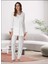 Dvina Effortt Lohusa Pijama Takımı Ekru - 9042 1