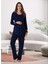 Dvina Effortt Lohusa Pijama Takımı Lacivert - 9042 1