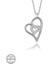 Swarovski Taşlı Gümüş Kalp Bayan Kolye 2