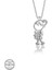 Swarovski Taşlı Gümüş Çocuk Bayan Kolye 2