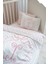 Harf Serisi x Harfi Park Yatak Nevresim Seti (80X120) - Noble Serie Pembe 4