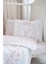 Harf Serisi W Harfi Park Yatak Nevresim Seti (80X120) - Noble Serie Pembe 2