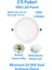 2'li Paket ERKLed 18 Watt Led Panel Spot Beyaz Işık 1150 Lümen Sıvaaltı Panel Armatür Spot Lamba 1