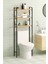 Klozet Üstü Düzenleyici Raf Banyo Düzenleyici Klozet Üstü Raf Banyo Raf Dolap Çam 4