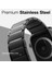 Watch Ultra 49MM Uyumlu Magnetik Metal Kordon Classic Serisi Siyah 1