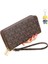 Uzun Cüzdan Kadın Çift Fermuarlı Clutch Kadın Çift Katmanlı Baskılı Büyük Kapasiteli Cep Telefonu Çantası (Yurt Dışından) 1
