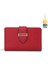 Moda Büyük Kapasiteli Fermuarlı Clutch Çanta Iki Katlı Cüzdan Cüzdan Kadın Kısa Stil (Yurt Dışından) 1