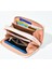 Çift Fermuarlı Cüzdan Bayanlar Uzun Büyük Kapasiteli Clutch Öğrenci Çift Katmanlı Cüzdan Değişim Cep Telefonu Çantası (Yurt Dışından) 3