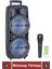 Yüksek Sesli Dj Bass Aux USB Sf Kart Giriş Radyo Destek Karaoke Mikrofon 8*2 Inch Bluetooth Hoparlör 2