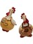 2pcs Tavuk Heykeli Dekoratif Modern Reçine Heykel (Yurt Dışından) 5