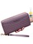 Bayan Cüzdan Uzun Büyük Kapasiteli Çift Fermuarlı Clutch Cüzdan Kadın Çift Katmanlı Clutch Cüzdan (Yurt Dışından) 1