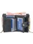 Erkek Kısa Cüzdan Iş Çift Fermuarlı Para Cüzdanı Çoklu Kart Yuvası Üç Katlı Cüzdan (Yurt Dışından) 5
