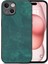iPhone 15 Darbeye Dayanıklı Ince Retro Deri Telefon Arka Kapağı (Yurt Dışından) 1