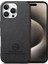 iPhone 15 Pro Kumaş Doku Deri + Pc + Tpu Düşmeyi Önleyici Telefon Kapağı (Yurt Dışından) 1