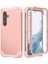 Samsung Galaxy S25+ Için Yumuşak Silikon Sert Pc Tampon Telefon Kılıfı - Rose Gold (Yurt Dışından) 1