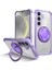 Samsung Galaxy S25+ Için Magsafe Ring Stand Düşme Telefon Kılıfı ile Uyumlu - Mor (Yurt Dışından) 1