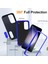 Samsung Galaxy S25+ Için Hibrit Yumuşak Silikon Sert Pc Arka Tampon Stand Telefon Kılıfı - Lacivert (Yurt Dışından) 3