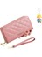 Bayan Cüzdan Çift Fermuarlı Moda Basit Çoklu Kart Yuvası Büyük Kapasiteli Cep Telefonu Clutch (Yurt Dışından) 1