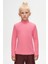 Şeker pembe Basic Kışlık Yarım Balıkçı Yaka Uzun Kollu Kız Çocuk Tişört 2
