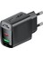 PD30W Güç Destekli GAN (1xUsb-C + 1xUsb-A) Hızlı Duvar Şarj Cihazı - A98 3
