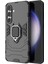 Samsung Galaxy S24 Fe ile Uyumlu Batman Serisi Yüzük Standlı Armor Kılıf - Siyah AL3349 1