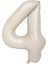 Krem Rengi 4 Rakam Folyo Balon 80 cm 1