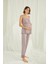 Vizon Dantelli, Düğmeli Hamile Pijama Takımı 1