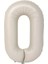 Krem Rengi 0 Rakam Folyo Balon 80 cm 1