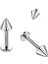 F136 Titanyum Konik Piercing - Tragus, Helix, Labret, Lobe Piercing - Gotik Piercing 1