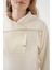 15921 Geniş Yaka Triko Kazak - Krem 5
