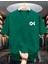 Ok Yazı Baskılı Basic T-Shirt 1