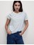 Saf Pamuklu Çizgili Regular Fit T-Shirt 1