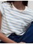 Saf Pamuklu Çizgili Regular Fit T-Shirt 4