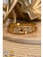 316 L Yıldız Detaylı Bohem Gold Çelik Bileklik - HMÇB-0020 3