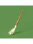 Akasya Saplı Silikon Makarna Kevgiri - Bej / Kahverengi - 32 cm 2