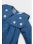 Kız Bebek Nakışlı Uzun Kollu Jean Elbise E0466A525SP 2