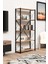 5 geniş raflı kitaplık metal çerçeveli modern raf çalışma odası ofis salon kitaplığı evrak rafı 2